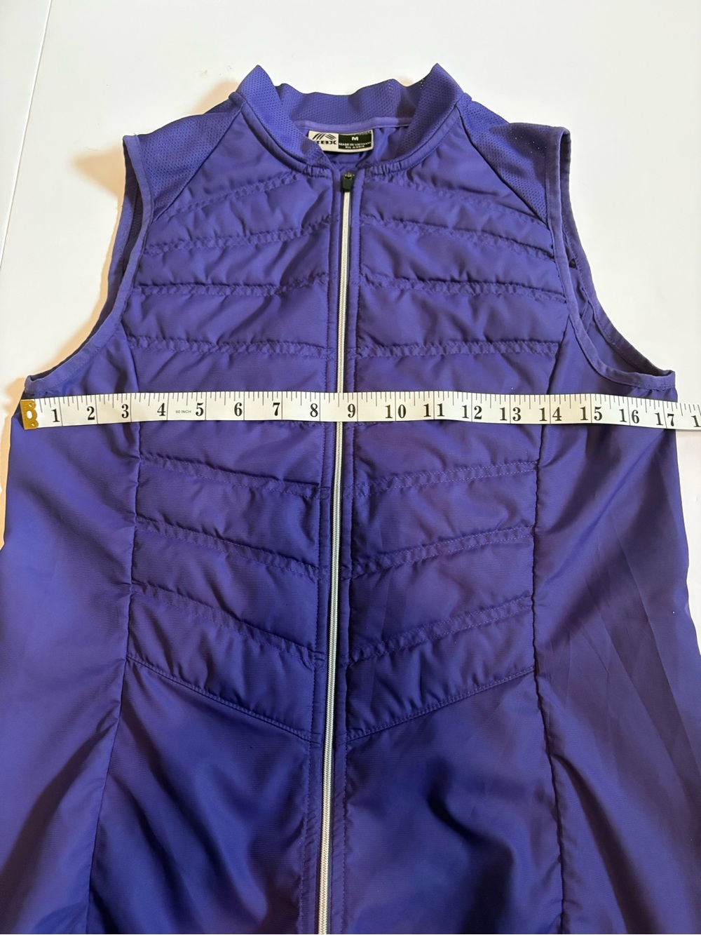 RBX Purple Quilted Lightweight Athletic Vest women’s Sz M, fits smaller. - Picture 7 of 11